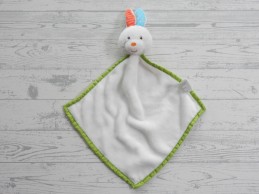 Action ZD Trading knuffeldoek velours wit groen Konijn
