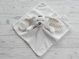 Tiamo knuffeldoek velours wit wafel oren konijn Basic Bunny