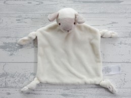 Primark Early Days knuffeldoek velours tricot ecru beige sterretjes schaap