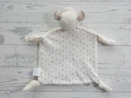 Primark Early Days knuffeldoek velours tricot ecru beige sterretjes schaap