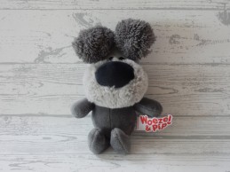 Woezel en Pip knuffel velours grijs Woezel 2019