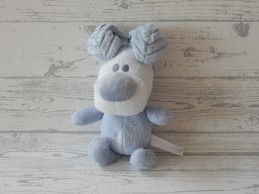 Woezel en Pip knuffel speel knuffel velours lichtblauw Woezel