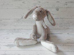 Happy Horse knuffel velours grijs wit konijn Rabbit Twine Grey 31 cm