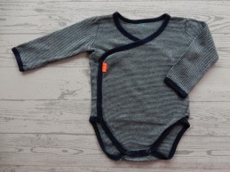Hema romper overslag blauw gestreept My Little Love maat 50