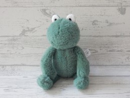 Hema knuffel velours fluffy groen kikker