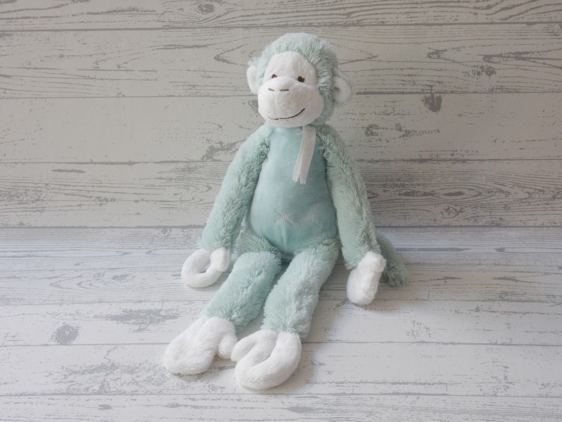 Happy Horse knuffel velours wit groen lagoon aap Monkey Mickey 45 cm