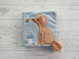 Little Dutch activiteitenboek velours ribstof blauw groen Forest Friends