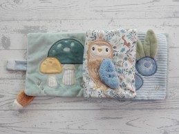 Little Dutch activiteitenboek velours ribstof blauw groen Forest Friends