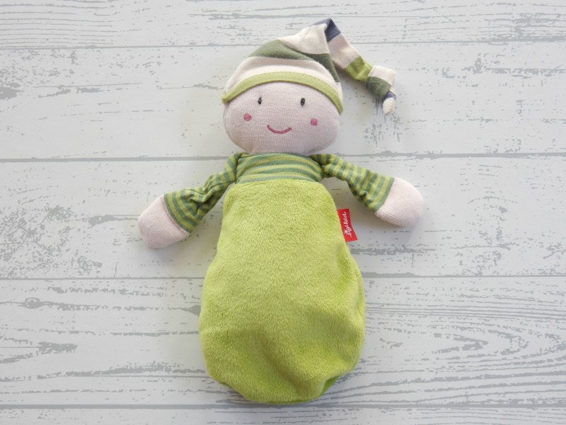 Sigikid knuffel pop zachte pop groen 20 cm