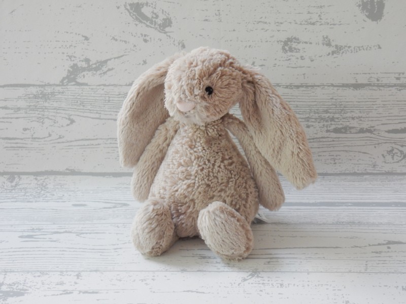 Jellycat knuffel pluche bashful beige pink bunny small