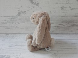 Jellycat knuffel pluche bashful beige pink bunny small