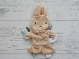 Nijntje knisperdoekje knuffeldoek ribstof beige