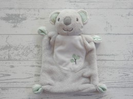 DopoDopo knuffeldoek velours grijs mint groen wit koala