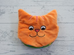 Dikkie Dik Jet Boeke rammelboekje stoffenboek velours oranje