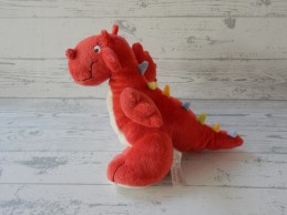 Happy Horse knuffel velours rood draak dino
