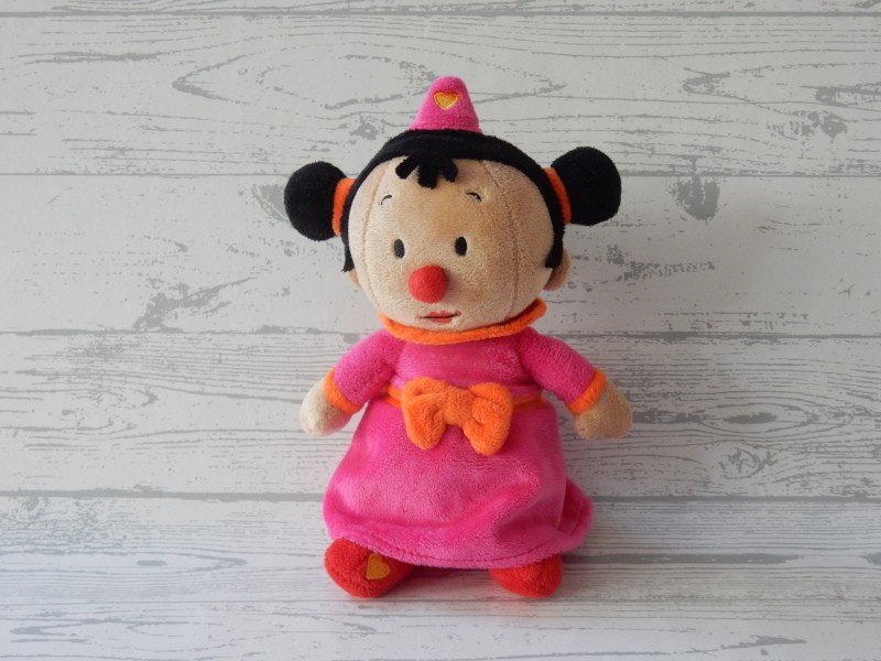Bumba Studio 100 knuffel velours roze oranje Bumbina 20 cm