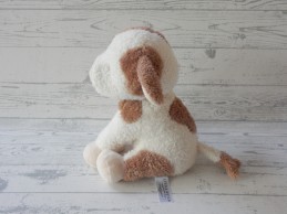 Little Dutch knuffel velours fluffy ecru bruin koe Little Farm 25 cm