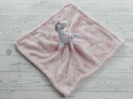Primark baby knuffeldoek velours roze wit sterren eenhoorn