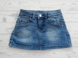 Hema spijkerrok blauw bruin label maat 98-104