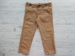 Hema broek bruin retro stof visgraat maat 92