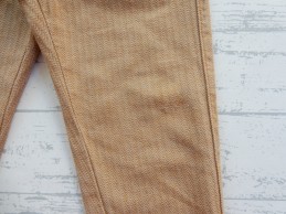 Hema broek bruin retro stof visgraat maat 92