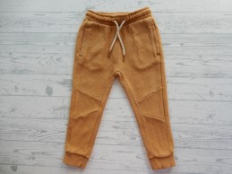 Hema joggingbroek wafelstructuur oker geel maat 86-92