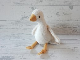 Little Dutch knuffel velours wit geel gans Little Goose