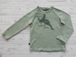 Noeser longsleeve lichtgroen groen Kangaroo Cowboy maat 86