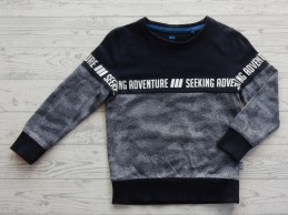 WE Fashion sweater donkerblauw Flavel Camou maat 98-104