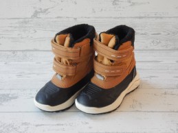 Lupilu kinder snowboots zwart bruin camel klittenband maat 22