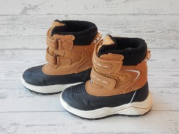 Lupilu kinder snowboots zwart bruin camel klittenband maat 22