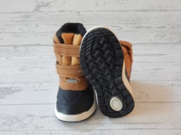 Lupilu kinder snowboots zwart bruin camel klittenband maat 22