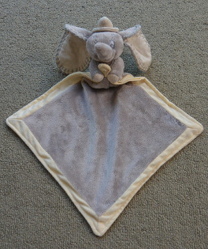 Nattou Mini-knuffeldoekje van Tiloo de wolf, met bevestiging voor fopspeen, 30 x 20 x 5 cm, Tim & Tiloo, grijs/blauw, 498104